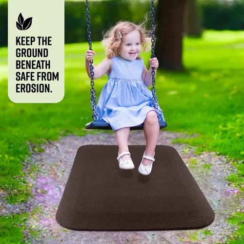 Miniatura 6 de Playsafer Alfombrilla de Goma de Seguridad para Parques Infantiles para Estructuras de Columpios y Toboganes - 1" de Grosor X 24" de Ancho X 40