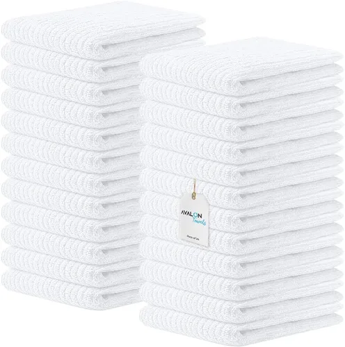 Miniatura 10 de Avalon Towels Toallas de trapeador de barra acanaladas (paquete de 60) de 16 x 19 pulgadas, absorbentes y duraderas, trapos de limpieza multiusos