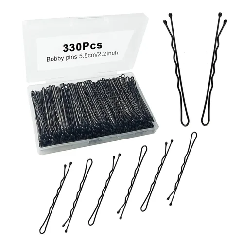 Miniatura 12 de Bobby Pins - 330 horquillas de pelo de 2.2 pulgadas con bonita caja, pin de alta calidad para niños, niñas y mujeres, ideal para todo