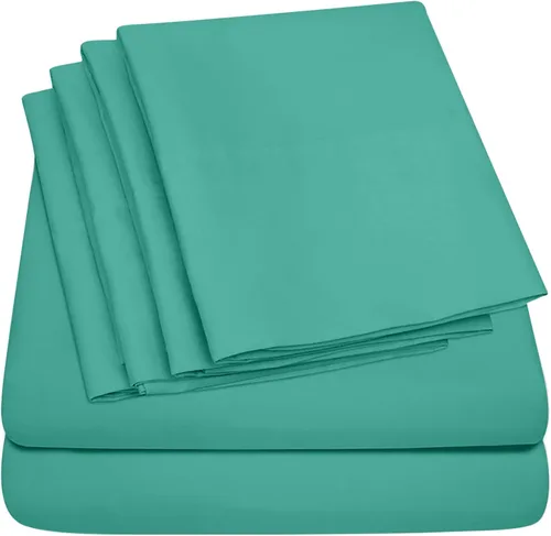 Miniatura 3 de Luxury Home Hotel Collection - Juego de sábanas de rayón derivado de bambú, 6 piezas, Queen, menta