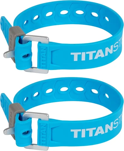 Miniatura 8 de Titan Utility Straps - Correas de tensión fáciles de usar y fiables para asegurar bicicletas y motocicletas, esquís, mangueras de jardín, Verde lima