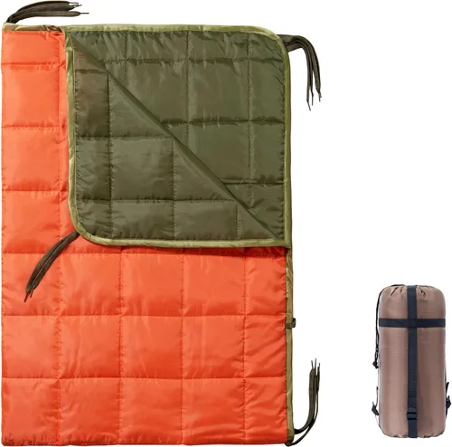 Miniatura 16 de Forro de poncho de camuflaje, manta militar, saco de dormir militar, con una bolsa de transporte de compresión, para viajes, senderismo, campamento