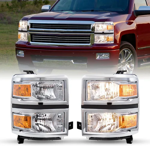 Miniatura 16 de JSBOYAT Conjunto de faros delanteros y luces traseras 2014 2015 Chevy Silverado 1500 Camioneta Pickup [Estilo de fábrica OE] lado del pasajero