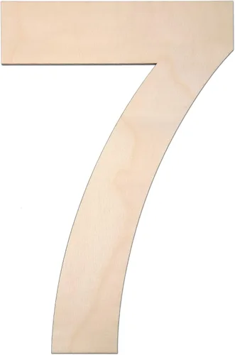 Miniatura 30 de Símbolo de madera de 12 pulgadas &, letra grande de madera sin terminar de 1/4 de pulgada de grosor para manualidades de bricolaje, decoración