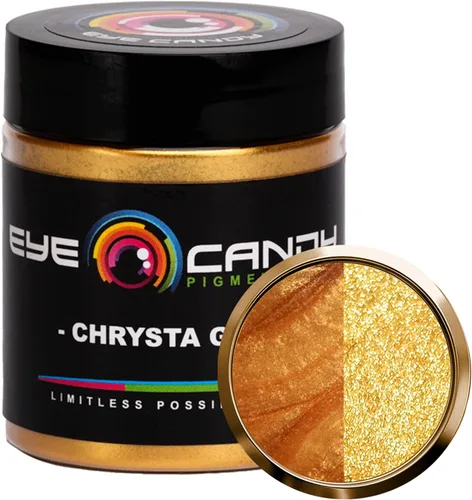 Miniatura 11 de Pigmentos Eye Candy Oro Mica en Polvo Premium - Kin Gold (25gr) - para Epoxi, Resina, Jabón, Pintura, Carpintería, Vaciado de Acrílico, Bombas