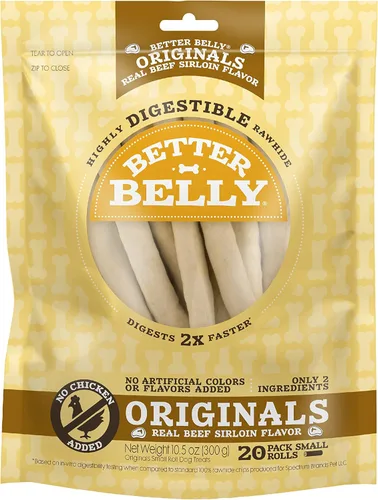 Miniatura 17 de Better Belly Huesos de cuero crudo para perros, de gran digestibilidad, sin granos, sin gluten, sin colores ni sabores artificiales., Hígado