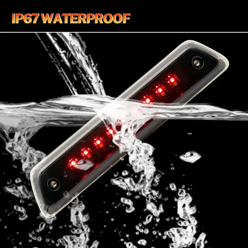 Miniatura 4 de AUTOXBERT Luz de Freno Tercera para Ford F150 2009 2010 2011 2012 2013 2014 2009-2014 Luz de Freno LED de Montaje Alto Impermeable de Tercera Luz