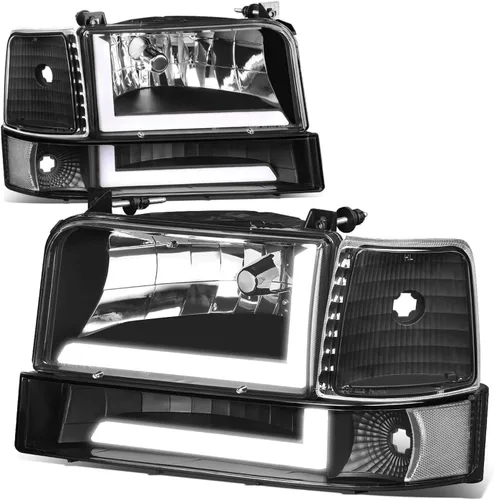 Miniatura 12 de Auto Dynasty Juego de Faros LED DRL 3D y Lámpara de Parachoques Compatible con Ford F-150 F-250 F-350 Bronco 1992-1996, Lado del Conductor