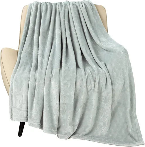 Miniatura 9 de TOONOW - Manta decorativa de vellón, supersuave, afelpada, cómoda y mullida, con patrón geométrico, franela de microfibra, para sillón, cama y sofá
