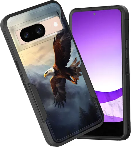 Miniatura 46 de Funda para Pixel 6A, funda híbrida de doble capa resistente a prueba de golpes de policarbonato duro de silicona suave TPU para Google Pixel 6A