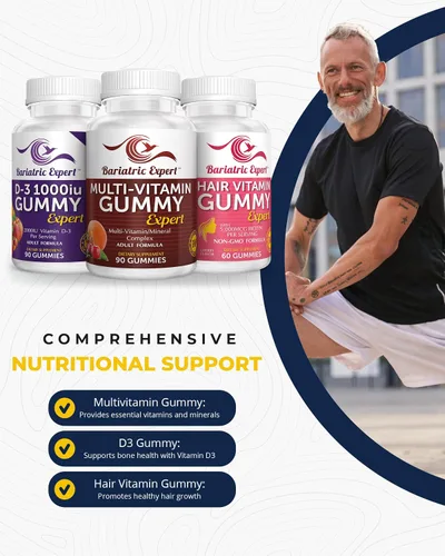Miniatura 2 de Multivitamínico bariátrico, paquete de 3 gomitas multivitamínicas, 90 masticables - Gomitas D3 90 masticables - Gomitas de vitaminas