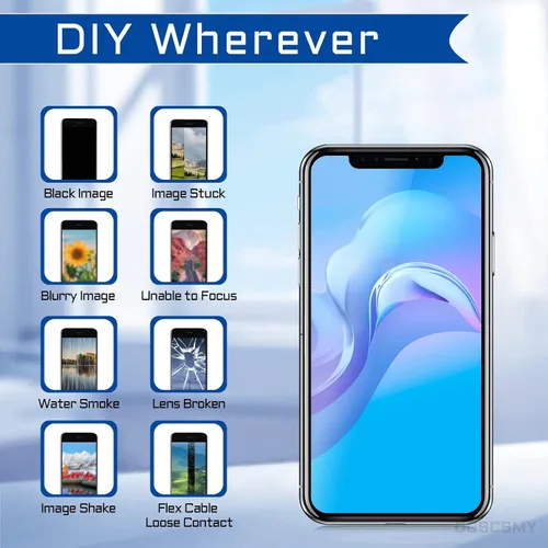 Miniatura 4 de Para iPhone Xs MAX Cámara Trasera Reemplazo OEM para iPhone Xs Kit 12MP Lente Trasera Principal Piezas con Lente Telefoto Ancho OIS HDR 4K Video