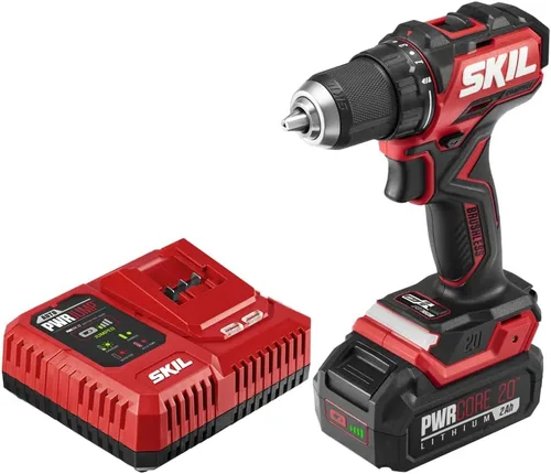 Miniatura 12 de SKIL PWR CORE 20 Kit de taladro compacto sin escobillas de 20 V de 1/2 pulgada, incluye batería USB-C de 2.0 Ah y cargador USB-C PD de 45 W