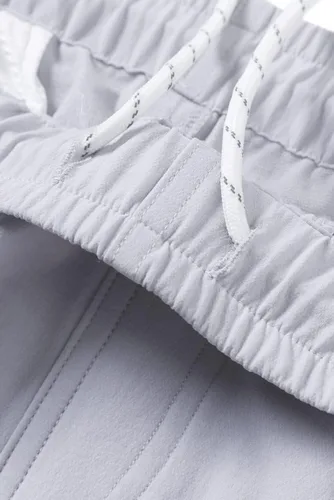 Miniatura 8 de JMIERR Pantalones cortos casuales para hombre, de algodón, con cordón, para verano, playa, tela cruzada, pantalones cortos de golf chinos
