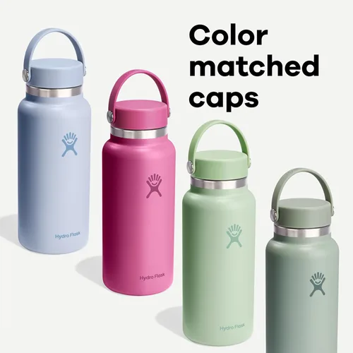 Miniatura 5 de Hydro Flask - Botella de agua de acero inoxidable aislada - Boca ancha con tapa flexible, sin derrame, a prueba de fugas y rellenable en 20 oz