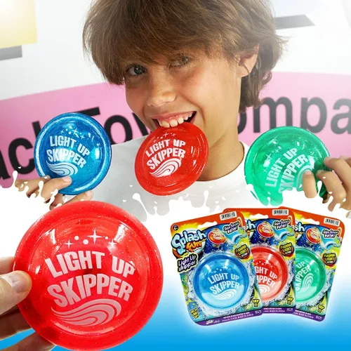 Miniatura 4 de JA-RU Disco de patrón de agua iluminado (3 discos), juguete de saltar agua para niños, piscina y viajes, juguetes de playa para jugar al aire libre