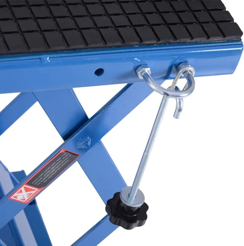 Miniatura 6 de DURHAND Motocicleta hidráulica de 300 libras Scissor Jack Lift Foot Step Wheels para pequeñas motos de suciedad
