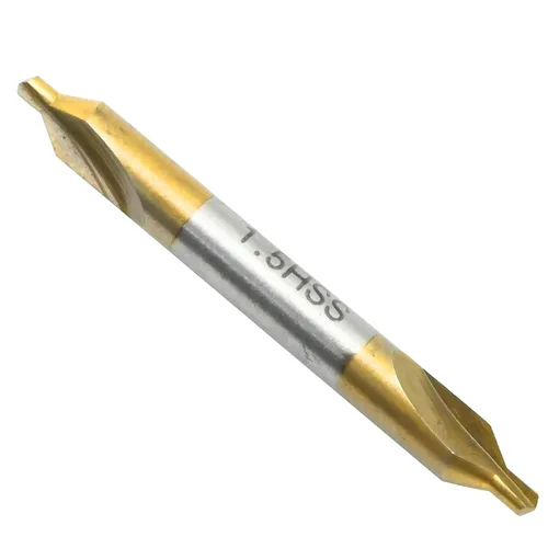 Miniatura 2 de MDEOOSKY Paquete de 10 brocas centrales de 0.069 pulgadas – M2 HSS revestimiento de titanio, avellanado combinado de 60° para torno de precisión