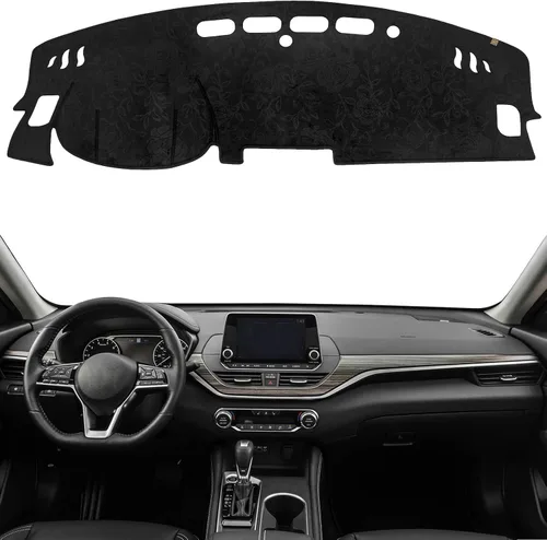 Miniatura 10 de Alfombrilla Protectora para Salpicadero Compatible con Nissan Altima 2012-2007 (Código de Cuerpo L32, Sin Modelos HUD), Alfombrilla Antirreflejos