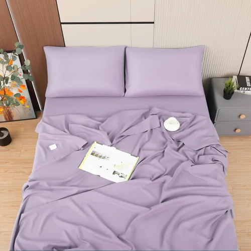 Miniatura 3 de Toodou Tacto Suave y Sedoso, Sábanas Planas Individuales de Lavanda Más Cómodas y Lujosas Tienen Grosor, Suavidad y Calidez, Transpirables, Más