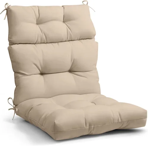 Miniatura 42 de EAGLE PEAK Cojín Acolchado para Silla de Patio con Respaldo Alto para Exteriores/Interiores, Juego de 1, 46'' x 22'', Azul Claro