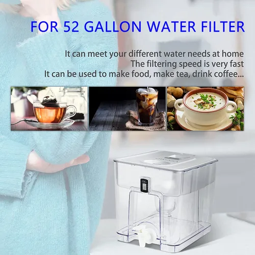 Miniatura 5 de Filtro de agua estándar, filtros de repuesto estándar para jarras y dispensadores, sin BPA, 1 unidad