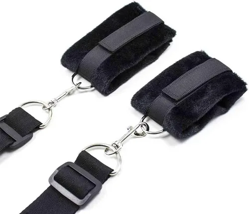 Miniatura 6 de Juego de correas de cama de sujeción para sexo king, cuerdas ajustables y cuerdas de sujeción para tobillos y muñecas, bandas de resistencia sexual