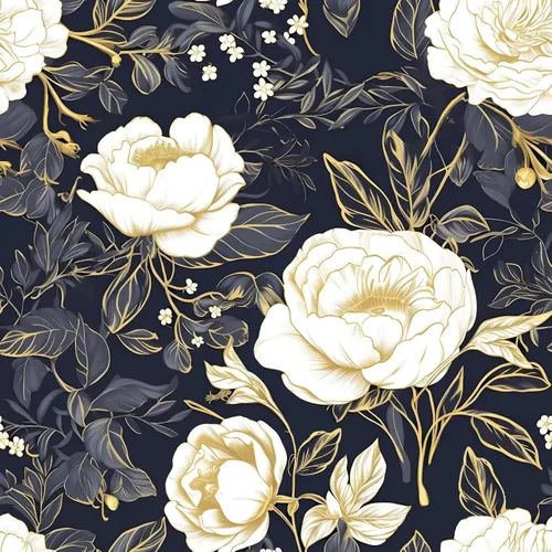 Miniatura 9 de Laatse Papel tapiz floral para despegar y pegar de 17.5 x 118 pulgadas, papel de contacto de flores bohemias, autoadhesivo, extraíble, impermeable