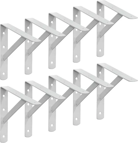 Miniatura 10 de Decko Products 49138-10 - Soporte de estante resistente, 8.5 x 11.25 pulgadas, paquete de 10, color negro