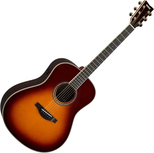 Miniatura 3 de Yamaha L-Series Guitarra Transacústica con Funda Rígida - Dreadnought, Sunburst Marrón Rayo de sol marrón