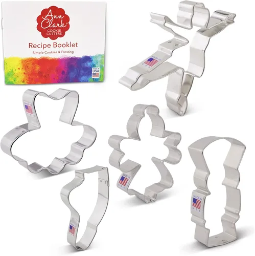 Miniatura 3 de Ann Clark - Juego de cortador de galletas de ballet cascanueces de 5 piezas, fabricado en Estados Unidos, cascanueces, hada de ciruela, bailarina