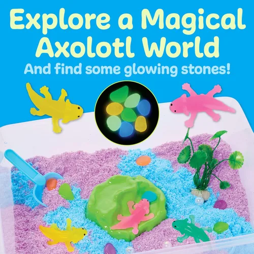 Miniatura 6 de Creativity for Kids Contenedor sensorial: axolote Actividad práctica con espuma Wiggly, figuras y herramientas Fomenta las habilidades motoras