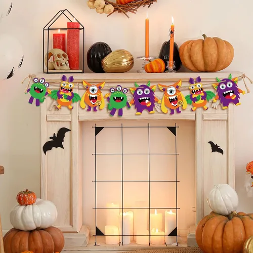 Miniatura 7 de Sumind 48 juegos de adornos de papel para manualidades de Halloween, kit decorativo de papel de Halloween, suministros de manualidades