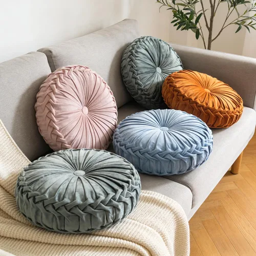 Miniatura 7 de JMGBird Almohadas con forma de calabaza de 14.5 pulgadas, cojines decorativos de primavera para decoración del hogar, almohadas decorativas