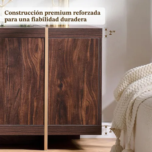Miniatura 7 de OKD Moderno soporte de TV de 70 pulgadas, centro de entretenimiento para televisores de hasta 80 pulgadas, consola de TV con almacenamiento, zócalo
