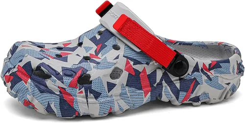 Miniatura 8 de ihinzry Zuecos de jardín para hombre, sandalias de playa para hombre, pantuflas de exterior con correa ajustable
