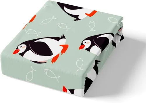 Miniatura 5 de jejeloiu Juego de ropa de cama para niños y niñas, tamaño individual, diseño de pájaros y frailecillos, para decoración de dormitorio de niños