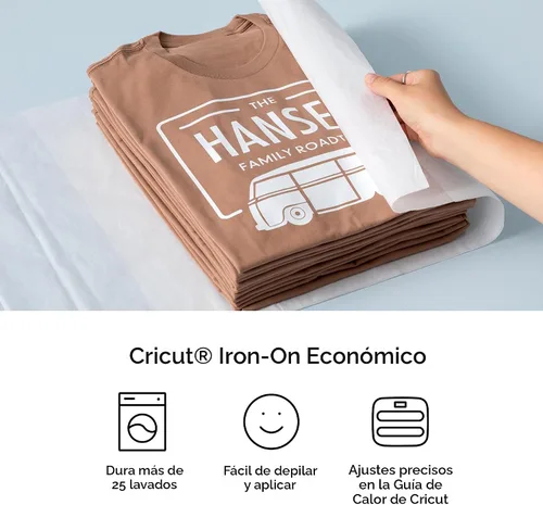 Miniatura 2 de Cricut® Value Iron-On, Muestra de Arcoíris - 30 cm x 30 cm (20 unidades) - Vinilo de Transferencia de Calor HTV