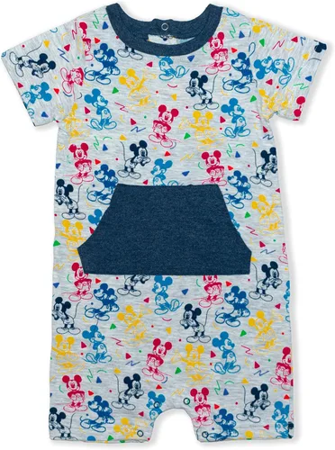 Miniatura 2 de Disney Mickey Mouse - Conjunto de camiseta, pantalones cortos y mameluco para bebé, grisblanco o azul marinogris