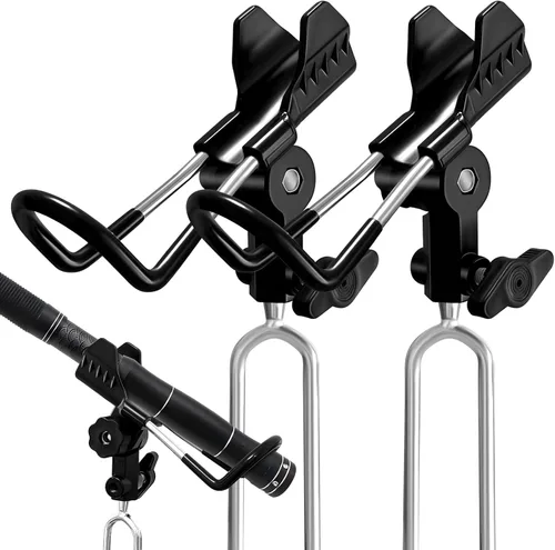 Fishing Rod Holder for Ground, 2/4pcs Fishing Pole Holders for Ground, Bank Fishing Rod Holder with 360° Adjustable Extra Long Drill Stake Rod Stand