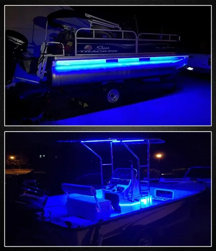 Miniatura 6 de Seaponer - Tira de luces LED marinas, tira de luces para pontón de barco Jon Bass, velero, kayak, luces LED marinas para luz de cubierta de barco