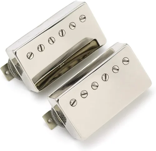 Miniatura 2 de Alnico 2 Classic 57+ Guitarra Humbucker Pastillas Puente y Cuello Para Les Paul Estilo Guitarra Cromo