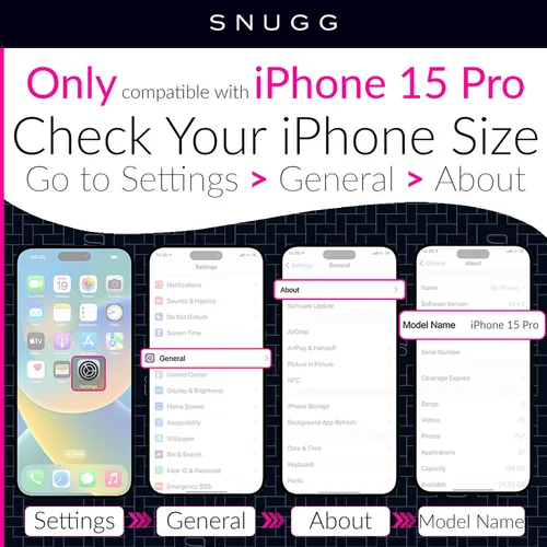 Miniatura 3 de Snugg Funda tipo cartera para iPhone 15 Plus – Funda plegable con 3 ranuras para tarjetas, cierre magnético y función de soporte para teléfono