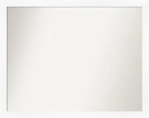 Miniatura 260 de Amanti Art Espejo de baño blanco para sobre el fregadero, 24 x 24 pulgadas, hecho a medida, espejo de tocador cuadrado blanco estrecho, marco