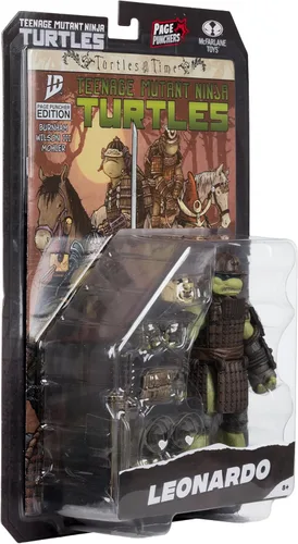 Miniatura 9 de McFarlane Toys - Teenage Mutant Ninja Turtles (Page Punchers) Figura de acción de Leonardo de 5 pulgadas con tortugas en el tiempo