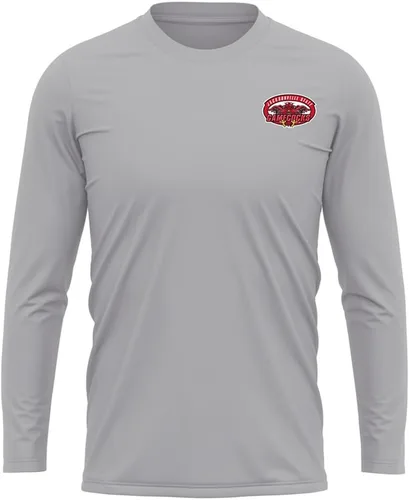 Miniatura 266 de Camisa deportiva de manga larga oficial de la NCAA Collegiate para hombre, con logotipo en el pecho izquierdo, colección Athletic Heather