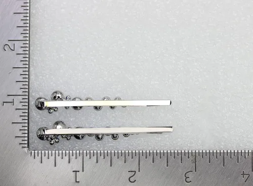 Miniatura 4 de Faship - Un par de pinzas para el cabello con diseño floral AB (2 unidades)