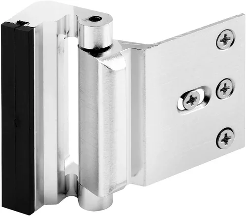 Prime-Line U 11325 Cerradura de refuerzo de puerta – Añade alta seguridad adicional a tu hogar y evita la entrada no autorizada – Tope de 3 Cromo
