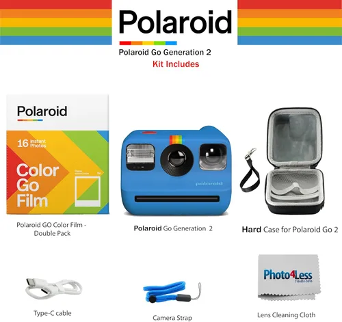 Miniatura 2 de Polaroid Go Generation 2 - Mini cámara de película instantánea, azul (9147), solo compatible con Go Film