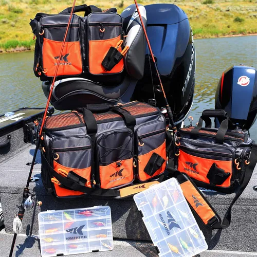 Miniatura 4 de KastKing Bolsas de equipo de pesca y aparejos - Bolsas de pesca resistentes al agua salada - Bolsas de almacenamiento de aparejos de pesca